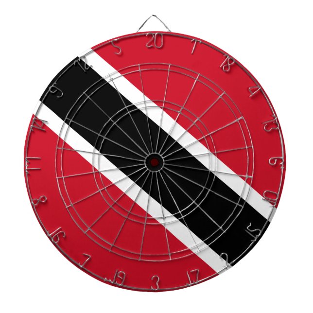 Trinidad und Tobago Flag Dartscheibe (vorne)