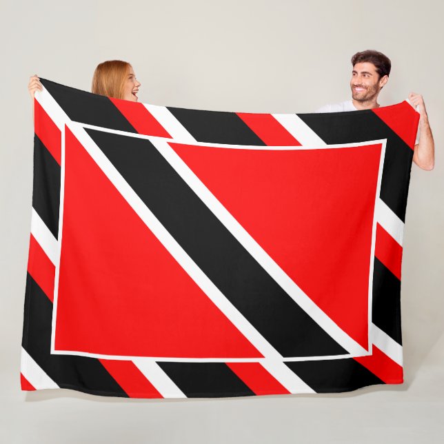 Trinidad und Tobago Flag Fleecedecke (Beispiel)