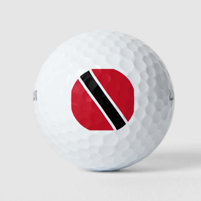 Trinidad und Tobago Flag Golfball (Vorderseite)