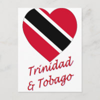 Trinidad und Tobago Flag Herz