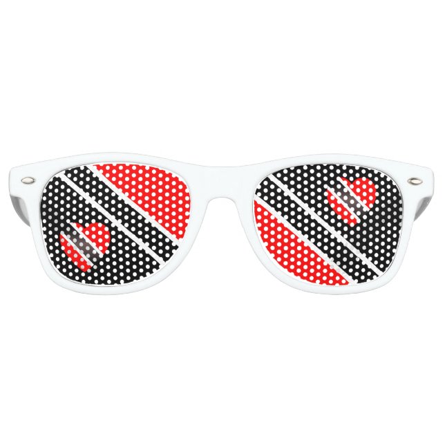 Trinidad und Tobago Flag Partybrille (Vorderseite)