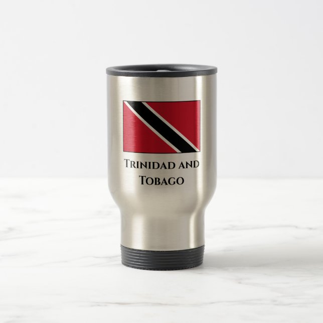 Trinidad und Tobago Flag Reisebecher (Mittel)