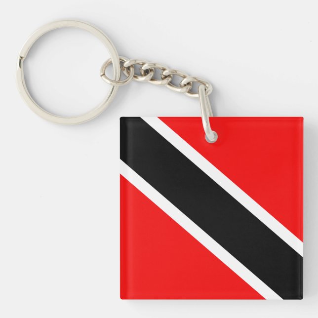 Trinidad und Tobago Flag Schlüsselanhänger (Vorderseite)