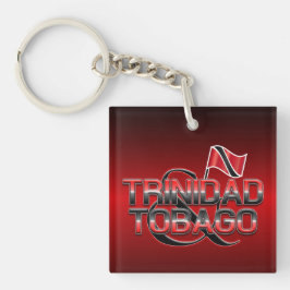 Trinidad und Tobago Flag Schlüsselanhänger