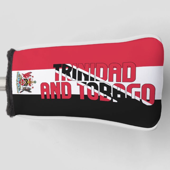 Trinidad und Tobago Flag Schönes Patriotisches Golf Headcover (Vorderseite)