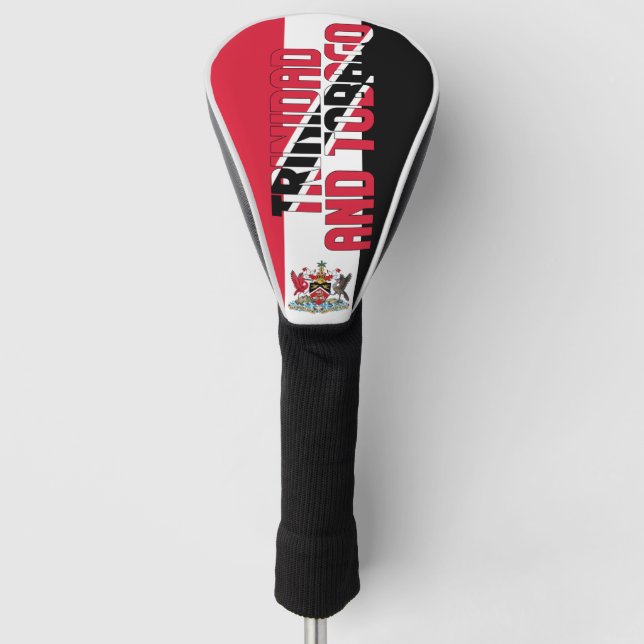 Trinidad und Tobago Flag Schönes Patriotisches Golf Headcover (Vorderseite)