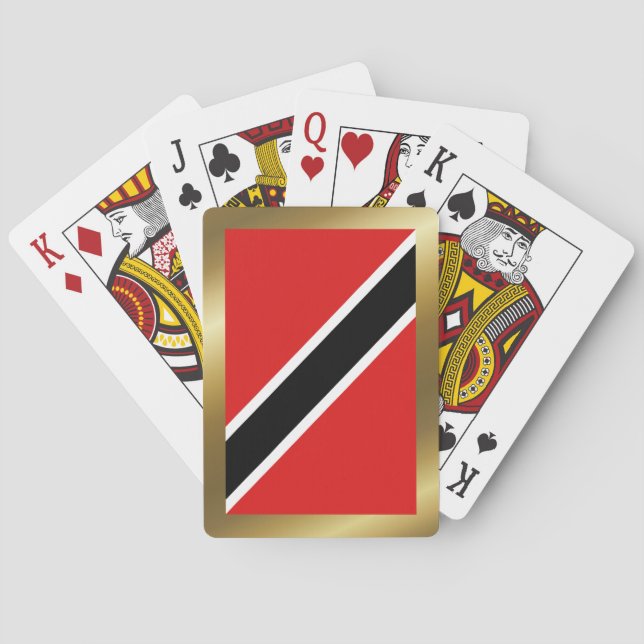 Trinidad und Tobago Flag Spielkarten (Rückseite)
