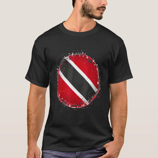 Trinidad und Tobago Flag T-Shirt (Vorderseite)