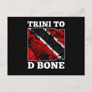 Trinidad und Tobago Flag - Trini to D Bone Postkarte