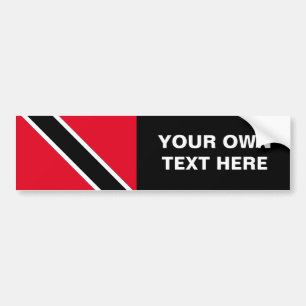 Trinidad und Tobago-Flagge Autoaufkleber