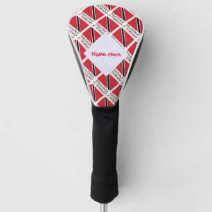 Trinidad und Tobago-Flagge gekachelt rote Personal Golf Headcover