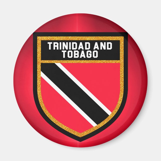 Trinidad und Tobago-Flagge Magnet (Vorne)