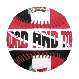 Trinidad und Tobago - Flagge und Wappen Baseball