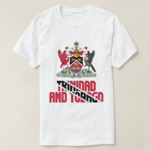 Trinidad und Tobago - Flagge und Wappen T-Shirt