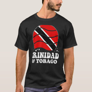 Trinidad und Tobago Flagge Vintage Regenbogen Trin T-Shirt