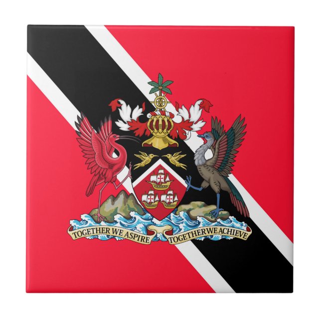Trinidad und Tobago Fliese (Vorderseite)