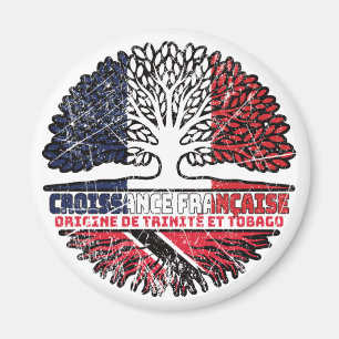Trinidad und Tobago Französisch Frankreich Baumwur Magnet