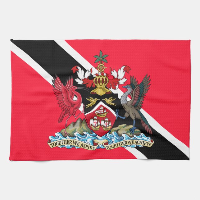 Trinidad und Tobago Geschirrtuch (Horizontal)