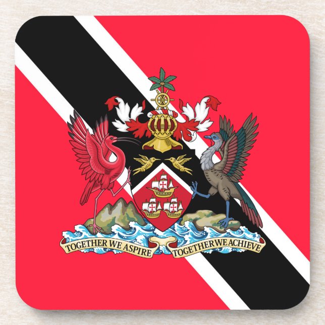 Trinidad und Tobago Getränkeuntersetzer (Vorderseite)