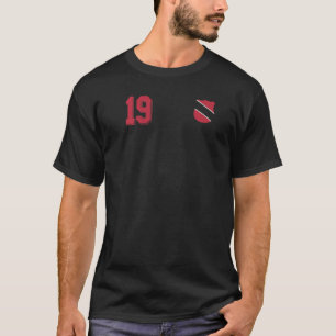 Trinidad und Tobago im Fußball-Stil T-Shirt