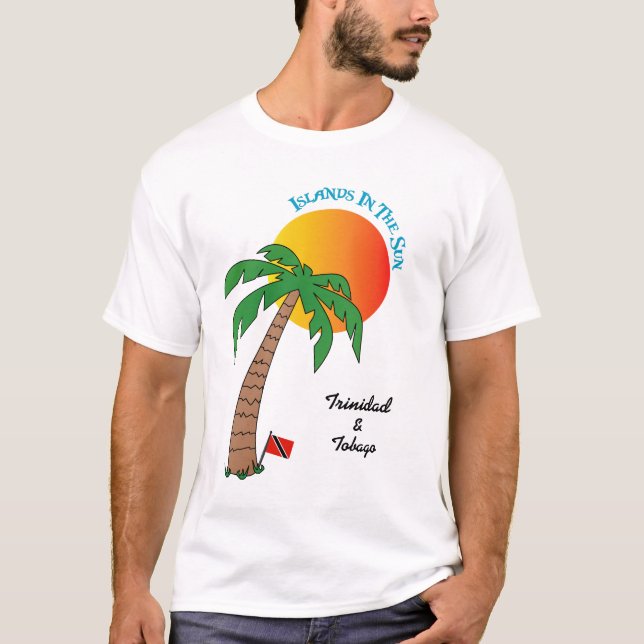 Trinidad und Tobago-Inseln in The Sun T-Shirt (Vorderseite)