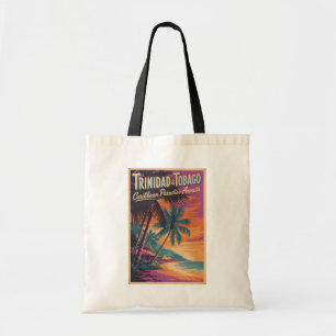 Trinidad und Tobago Landschaft Illustration Reise Tragetasche