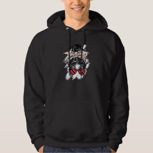 Trinidad und Tobago Messy Bun Hair Trinidadian Fla Hoodie