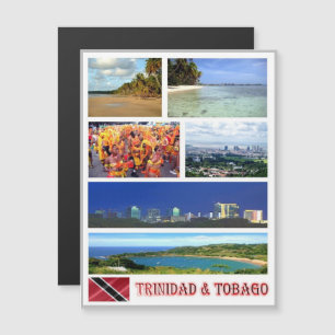 Trinidad und Tobago - Mosaik - Magnetkarte
