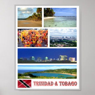 Trinidad und Tobago - Mosaik - Poster