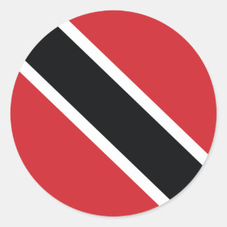 Trinidad und Tobago Nationalflaggen-Aufkleber Runder Aufkleber