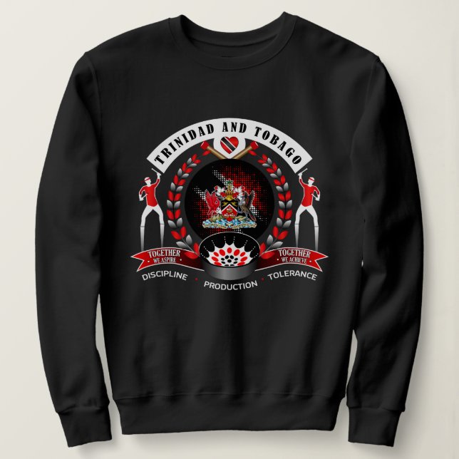 Trinidad und Tobago - Nationalstolz Sweatshirt (Design vorne)