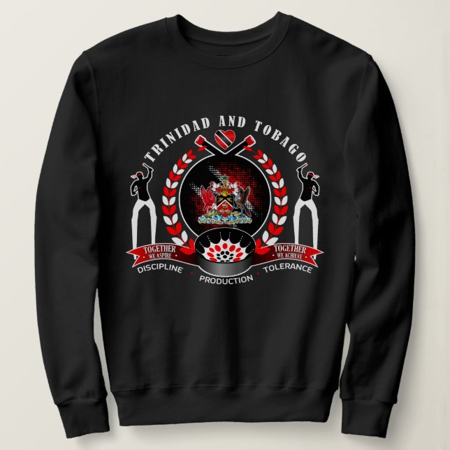 Trinidad und Tobago - Nationalstolz Sweatshirt (Design vorne)
