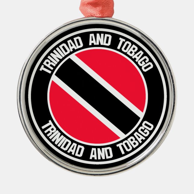 Trinidad und Tobago Ornament Aus Metall (Vorne)