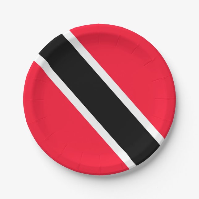 Trinidad und Tobago Pappteller (Vorderseite)