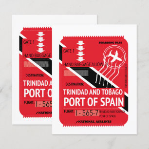 Trinidad und Tobago Port of Spain Reisekarte