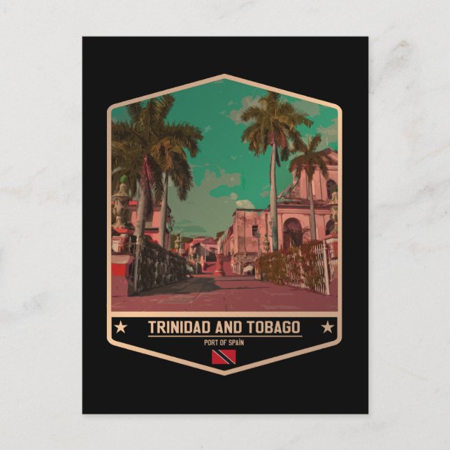 Trinidad und Tobago Postkarte (Vorderseite)
