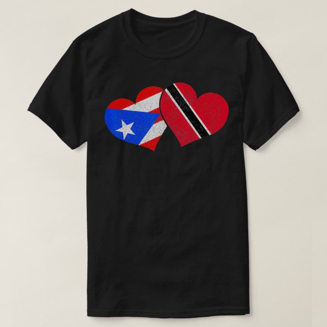 Trinidad und Tobago Puerto Rico Erbe Trinidadian T-Shirt (Design vorne)