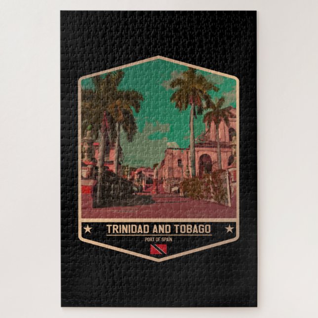 Trinidad und Tobago Puzzle (Vertikal)