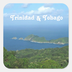 Trinidad und Tobago Quadratischer Aufkleber