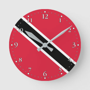 Trinidad und Tobago Runde Wanduhr