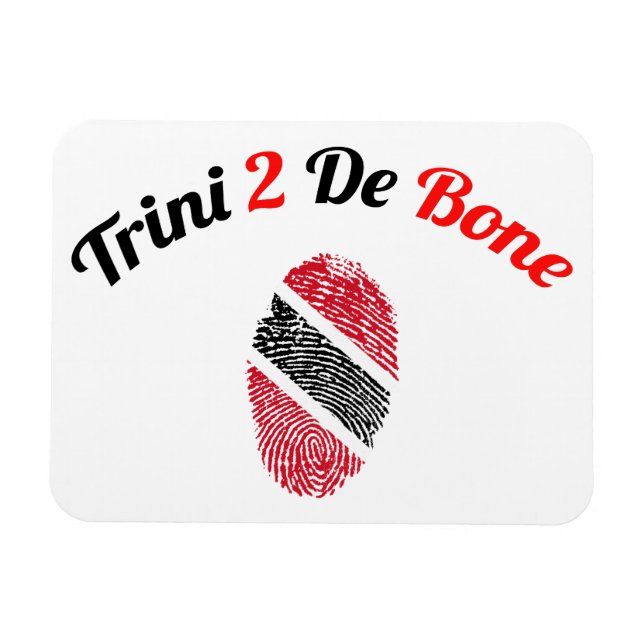 Trinidad und Tobago Trini 2 De Bone Magnet (Horizontal)