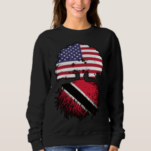 Trinidad und Tobago Trinidadian American USA Tree Sweatshirt