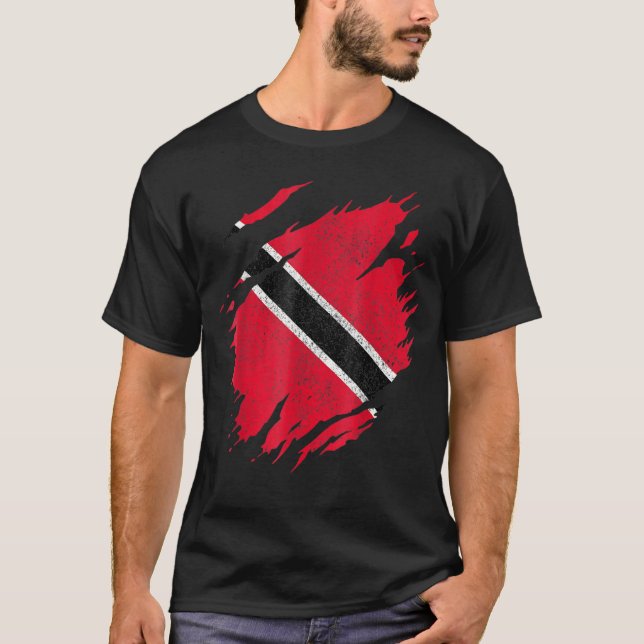 Trinidad und Tobago Trinidadian Flag Prix Karibik T-Shirt (Vorderseite)