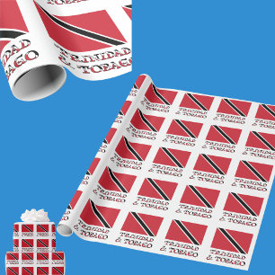 Trinidad und Tobago Trinidadischer Tobagonischer F Geschenkpapier