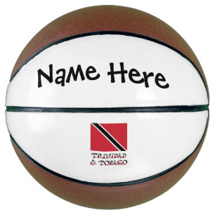 Trinidad und Tobago und trinidadische Flagge mit N Basketball