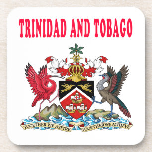 Trinidad und Tobago-Wappen Entwürfe Getränkeuntersetzer