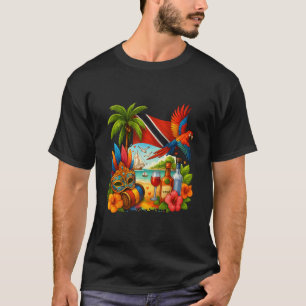 Trinidad und Togo Karibik Urlaub Trinidad Flagge T-Shirt