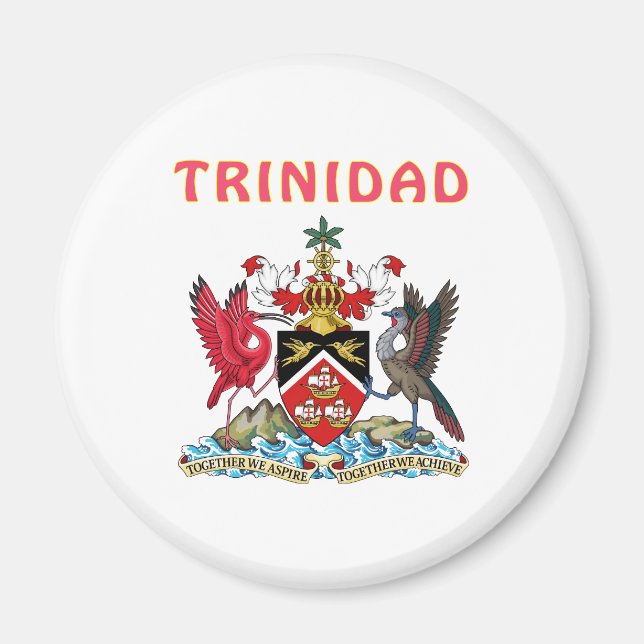 Trinidad-Wappen Magnet (Vorne)