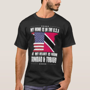 Trinidadian American Patriot Grown Proud Zuhause H T-Shirt