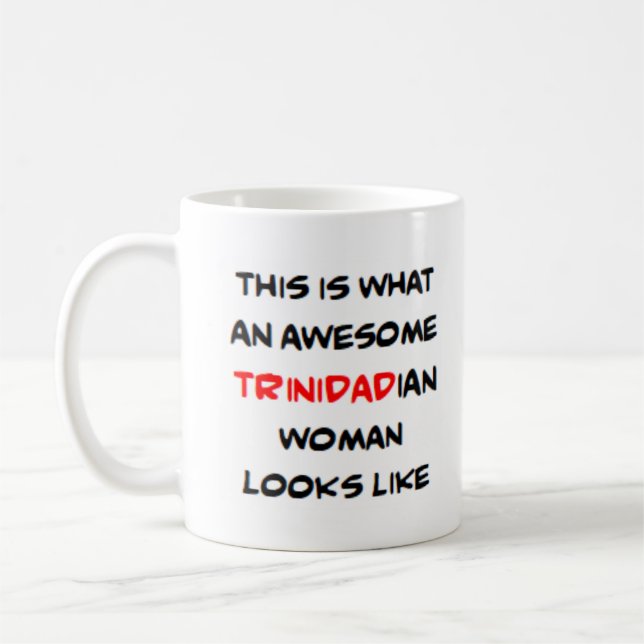 trinidadian woman, awesome kaffeetasse (Links)